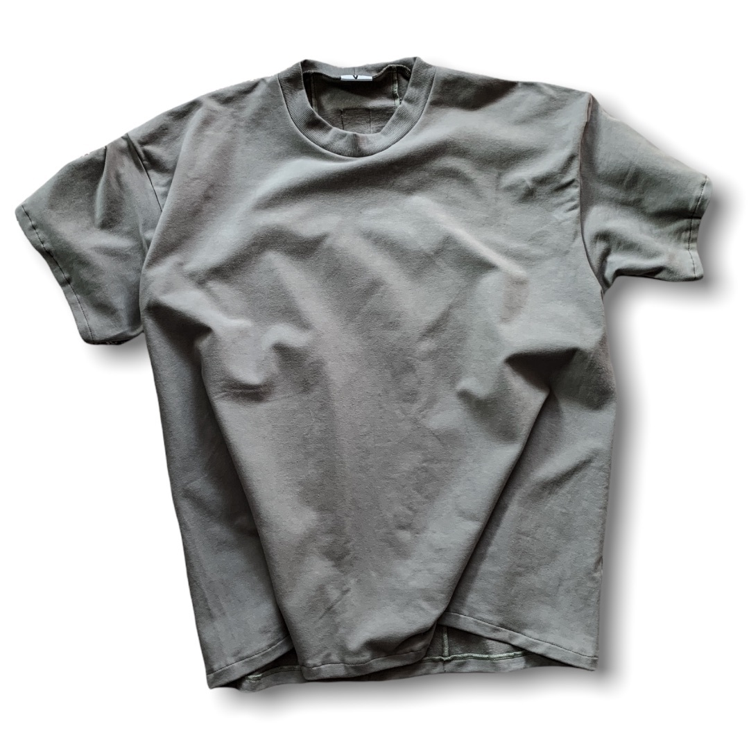 Tshirt streetwear, oversize boxy szara bezszwowa 